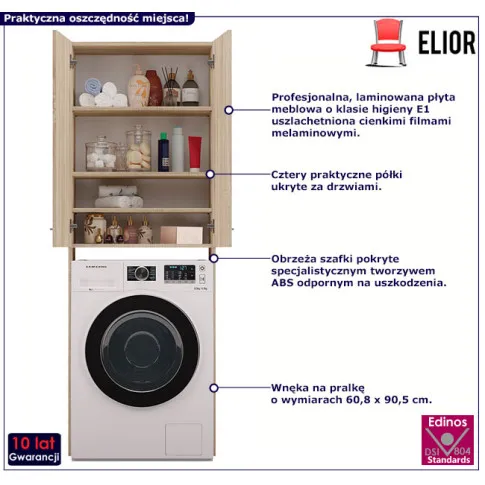 Łazienkowa szafka nad pralkę Sevika