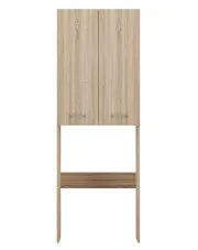 Minimalistyczna szafka nad pralkę dąb sonoma - Nemer w sklepie Edinos.pl