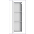 Biała szafka słupek 140 cm na ścianę Nevika 8X