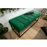 Ciemnozielona ławka do przedpokoju Linus wizualizacja
