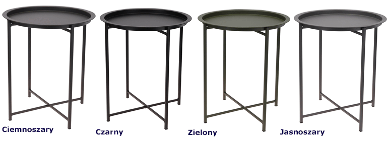 Minimalistyczne stoliki Tallos lekkie - na balkon