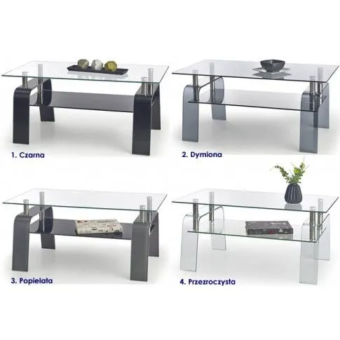 Zdjęcie czarna ława z giętego szkła Velvet | Edinos.pl