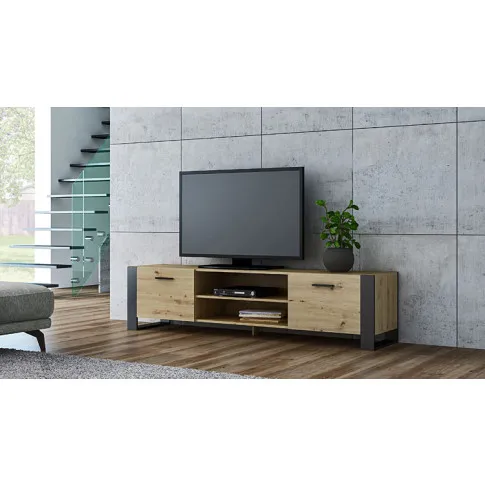 Wizualizacja szafki RTV Berno dąb artisan