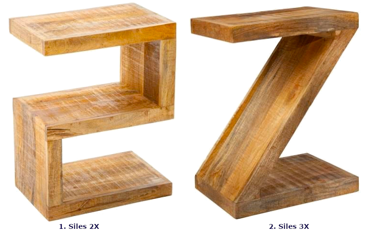 Produkt Drewniany stolik kawowy do salonu - Siles 2X - zdjęcie numer 4
