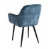 Niebieskie krzesło tapicerowane Navi