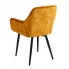 Żółte krzesło tapicerowane Navi