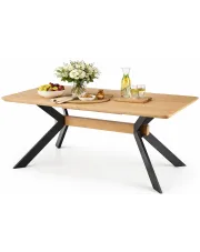 Prostokątny stół rozkładany w stylu loftowym - Niclos w sklepie Edinos.pl