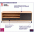 Lofrowa szafka pod telewizor na nożkach Ariana 6X