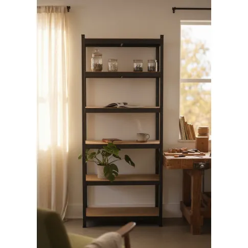 Czarny regał magazynowy 875 kg   Endo