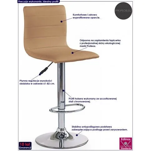 Fotografia Hoker barowy Rino - coffee z kategorii Hokery