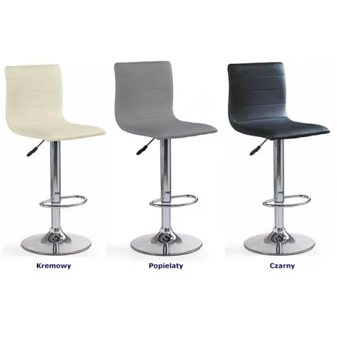 Zdjęcie obrotowy hoker barowy szary, popielaty Rino | Edinos.pl