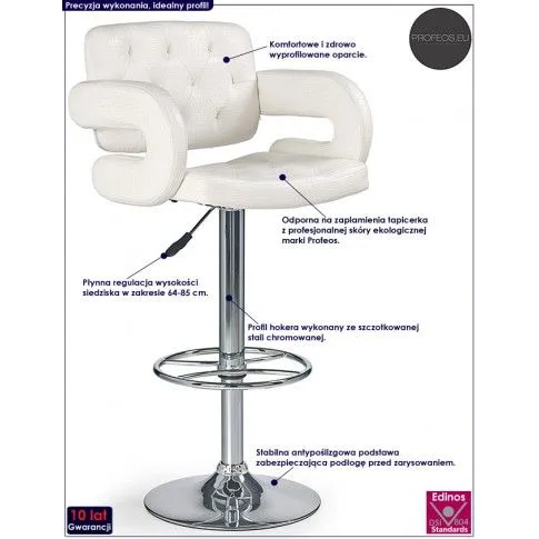 Fotografia Skandynawski hoker Omal - biały z kategorii Hokery