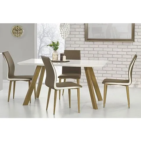 Fotografia Stół Azira - biały połysk z kategorii Stoły