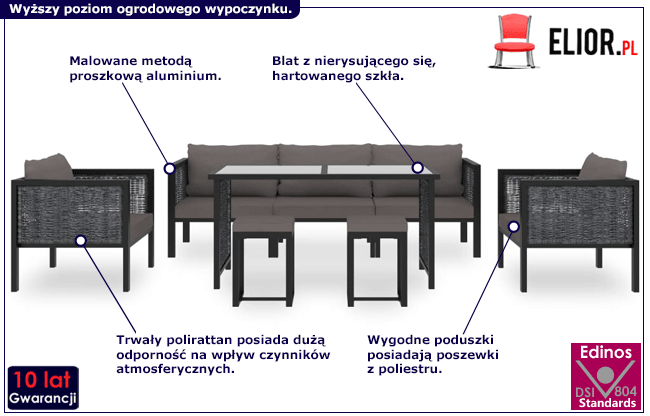 Zestaw mebli ogrodowych Caldera 5X