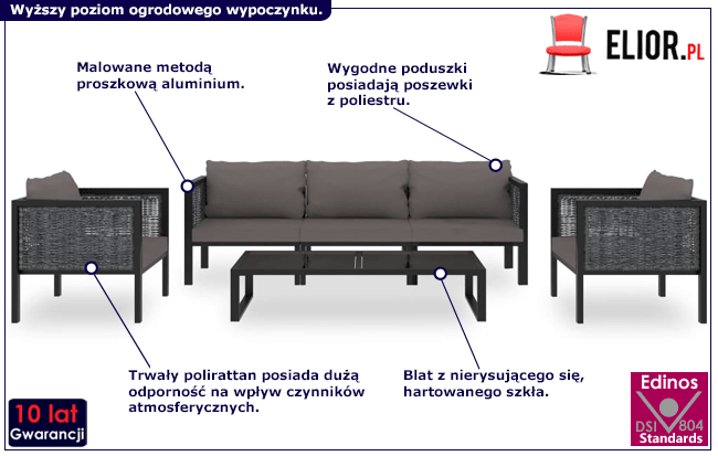 Zestaw mebli ogrodowych Caldera 4X