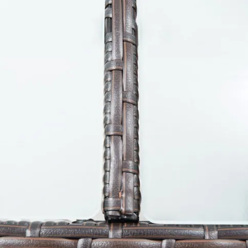 Blat stołu z zestawu brązowych mebli ogrodowych Tavia 3X