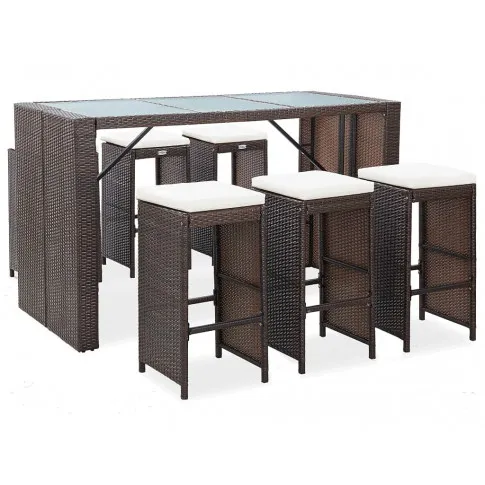 Zestaw brązowych mebli ogrodowych Tavia 3X