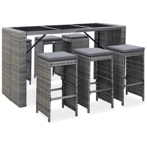 Zestaw szarych mebli ogrodowych Tavia 3X