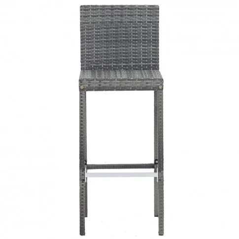 Krzesło przed poduszki z zestawu szarych mebli ogrodowych Londar 3X