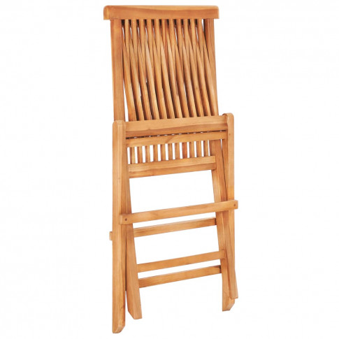 Złożone krzesło z zestawu mebli ogrodowych Trivo 4X