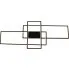 Czarna geometryczna lampa sufitowa LED S028-Drisa