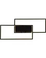 Czarna geometryczna lampa sufitowa LED - S029-Nikis w sklepie Edinos.pl