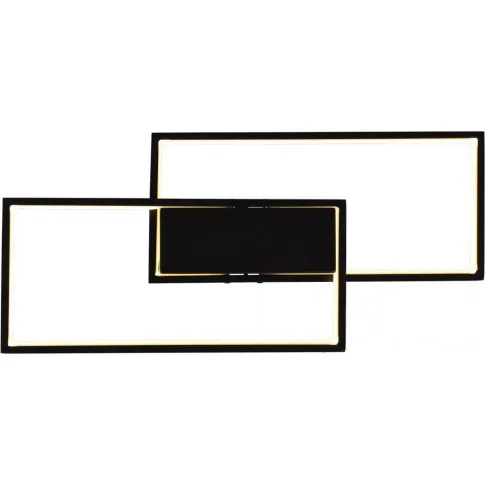 Czarna geometryczna lampa sufitowa LED S029-Drisa