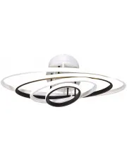 Biało-czarna lampa sufitowa LED pierścienie - S032-Molia