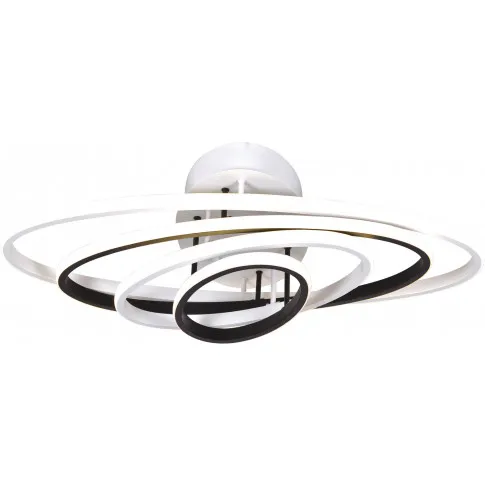 Biało-czarna lampa sufitowa LED pierścienie S032-Molia
