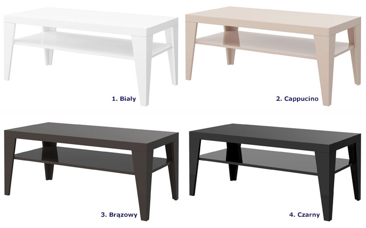 Designerska prostokątna ława do salonu Kario 3X