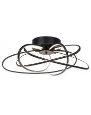 Czarna nowoczesna lampa sufitowa LED - S034-Orda w sklepie Edinos.pl