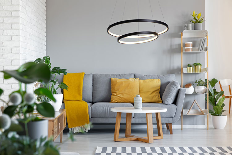 Czarna nowoczesna lampa wisząca pierścienie S038-Espa