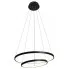 Czarna nowoczesna lampa wisząca pierścienie S038-Medis