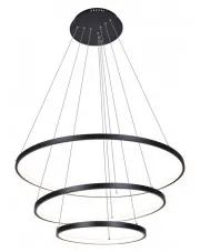 Duża lampa wisząca LED 3 pierścienie - S039-Espa w sklepie Edinos.pl