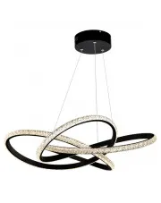 Czarna lampa wisząca LED glamour - S043-Grifo w sklepie Edinos.pl