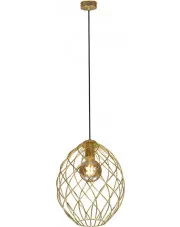 Mosiężna lampa wisząca druciana - S044-Garcha w sklepie Edinos.pl