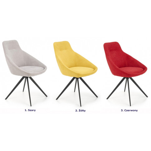 Dostępna kolorystyka krzesła Bondi