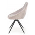 Szare loftowe krzesło tapicerowane Bondi