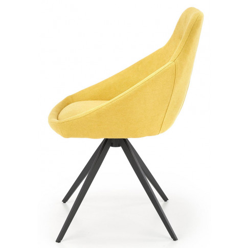 Żółte krzesło do salonu Bondi