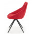 Nowoczesne czerwone tapicerowane krzesło Bondi