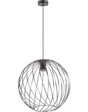 Chromowana lampa wisząca druciana loft - S047-Hatrix w sklepie Edinos.pl