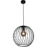 Czarna druciana lampa wisząca loft S048-Blanca