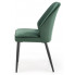 Tapicerowane welurem zielone krzesło loftowe Arsin