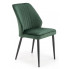Zielone pikowane krzesło glamour Arsin