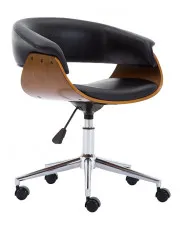 Kubełkowy fotel obrotowy retro do biurka - Tanga 3X w sklepie Edinos.pl