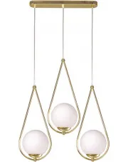 Mosiężna lampa wisząca nad wyspę glamour - S054-Maestor w sklepie Edinos.pl