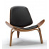 Designerski gięty tapicerowany fotel wypoczynkowy Loxar 4X