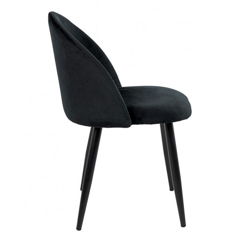 Czarne krzesło do salonu Trofi