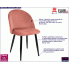tapicerowane różowe krzesło Trofi