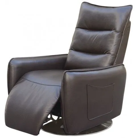 Zdjęcie produktu Rozkładany fotel Lergo - brązowy.